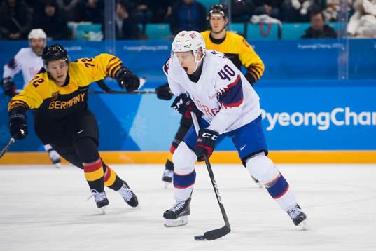 Ken André Olimb of Norway in the Men's Ice Hockey