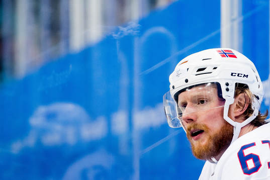 Alexander Reichenberg of Norway in the Men's Ice Hockey