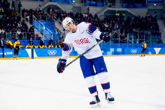 Alexander Bonsaksen of Norway looks dejected in the Men's