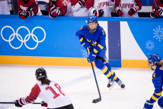 Fanny Rask of Sweden in the Women's Ice Hockey