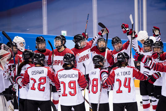 Team Japan celebrates
