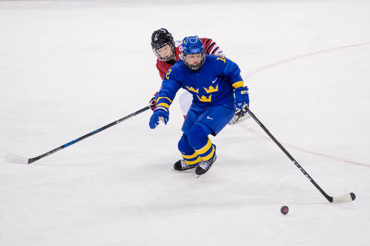Maja Nylén-Persson of Sweden in the Women's Ice Hockey
