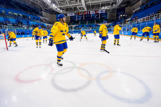 Linus Omark of Sweden prior the Men's Preliminary Round