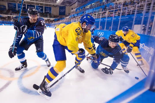 Jani Lajunen and Atte Ohtamaa of Finland is being