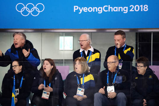 H.M King Carl XVI Gustav, Anders Larsson the president of