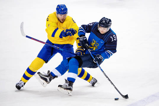 Patrik Hersley of Sweden and Julius Junttila of Finland in