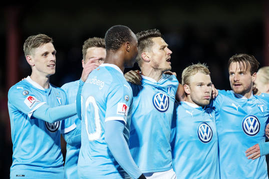 Malmö FFs Sören Rieks, Carlos Strandberg, Markus