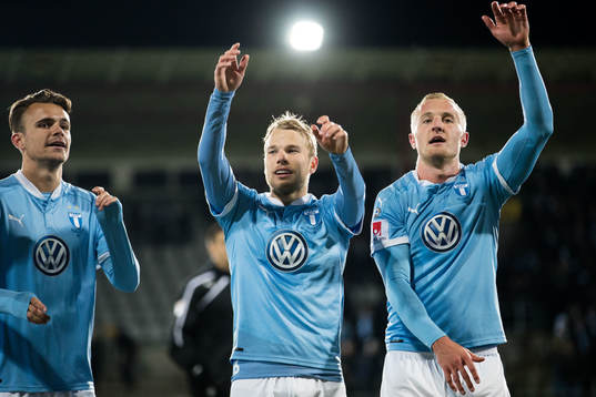 Malmö FFs Oscar Lewicki jublar