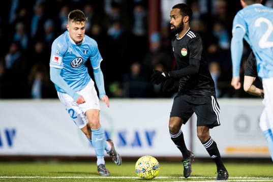 Malmö FFs Mattias Svanberg och Dalkurds Ammar Ahmed