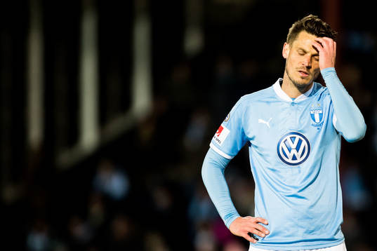 Malmö FFs Markus Rosenberg deppar