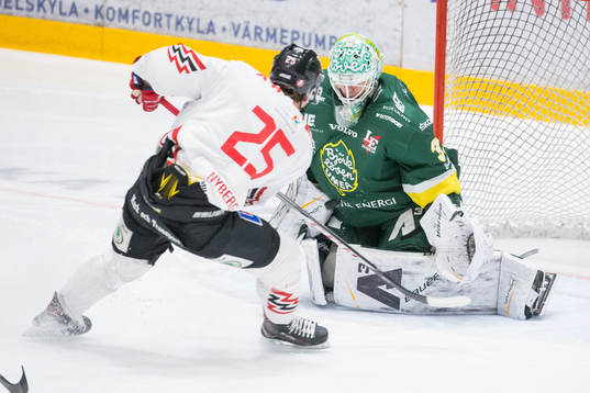 Vita Hästens Henrik Nyberg anfaller mot Björklövens