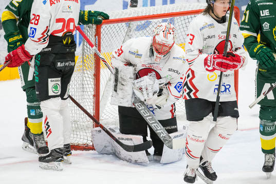 Vita Hästens målvakt Viktor Kokman