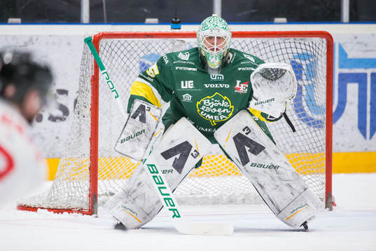Björklövens målvakt Adam Werner