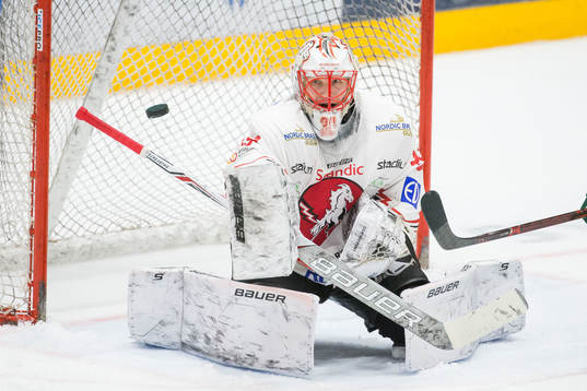 Vita Hästens målvakt Viktor Kokman