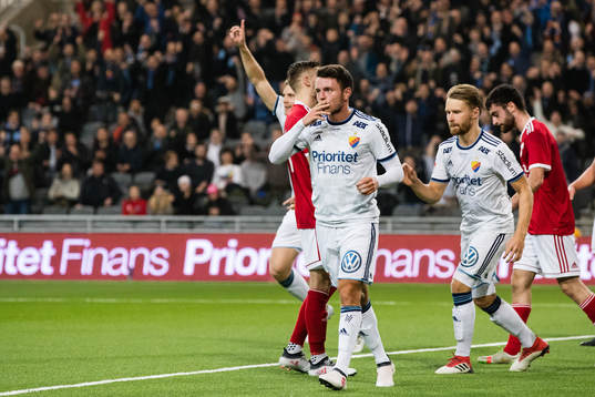 Djurgårdens Kerim Mrabti jublar