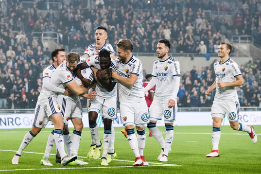 Djurgårdens spelare jublar
