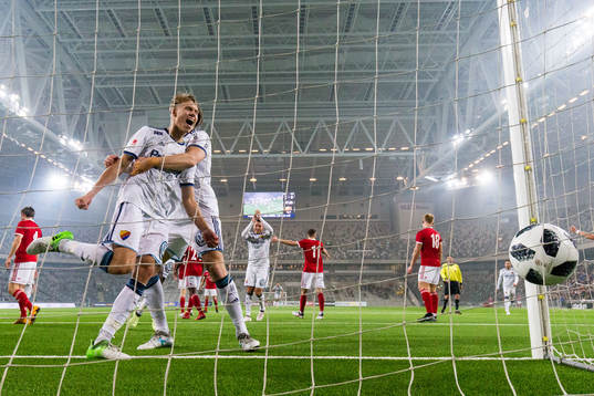 Djurgårdens Jonathan Augustinsson jublar