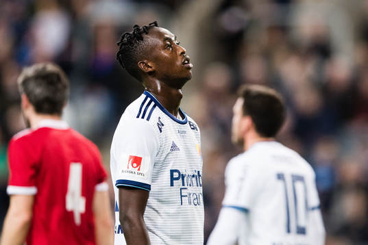 Djurgårdens Philana Tinotenda Kadewere deppar