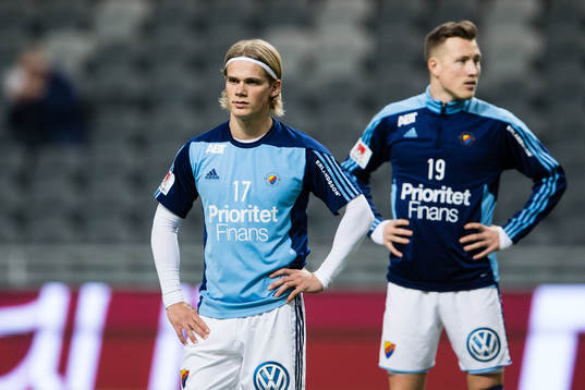 Djurgårdens Hampus Finndell  och Fredrik Ulvestad