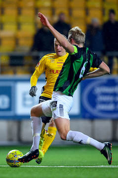 GAIS Calle Nyström och Elfsborgs Daniel Gustavsson