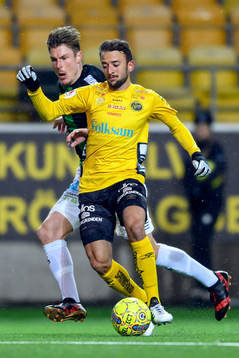 Elfsborgs Arjan Kabashi och GAIS Marcus Bergholtz