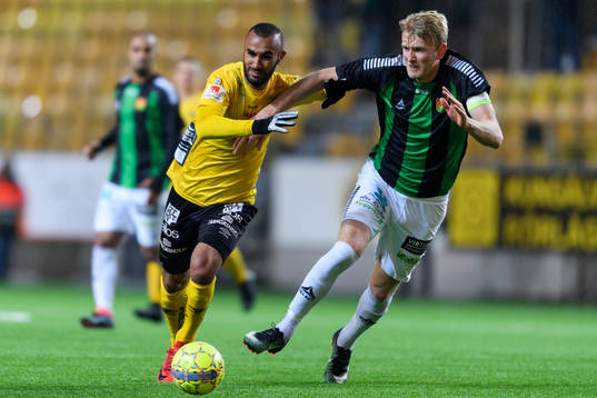 Elfsborgs Issam Jebali och GAIS Calle Nyström