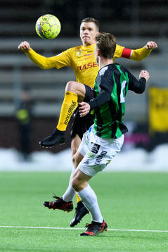 Elfsborgs Samuel Holmén och GAIS Marcus Bergholtz