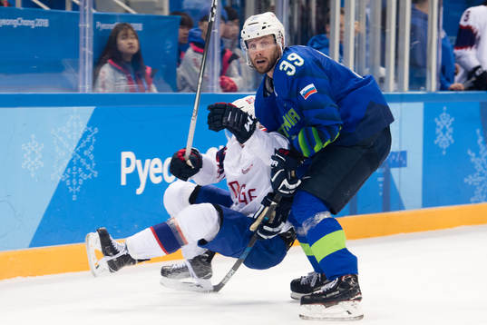 Ken André Olimb of Norway and Jan Mursak of Slovenia in