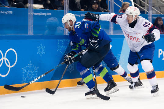 Jan Mursak of Slovenia and Ken André Olimb of Norway in