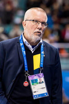 Leif Boork, head coach of Sweden in the Women's Ice Hockey