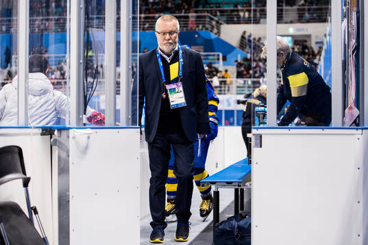 Leif Boork, head coach of Sweden in the Women's Ice Hockey