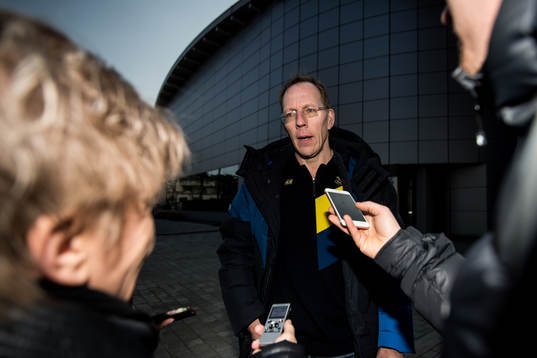 Björn Waldebäck doctor of Sweden is being interviewed by