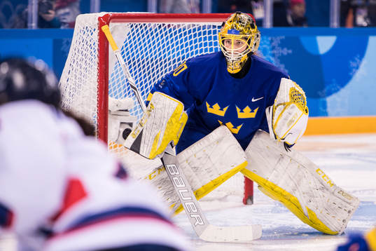 Goaltender Minatsu Murase of Sweden in the Women's Ice