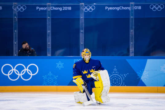 Goaltender Minatsu Murase of Sweden in the Women's Ice