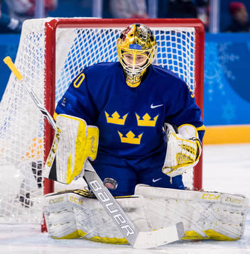 Goaltender Minatsu Murase of Sweden in the Women's Ice