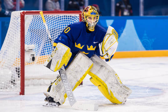 Goaltender Minatsu Murase of Sweden in the Women's Ice