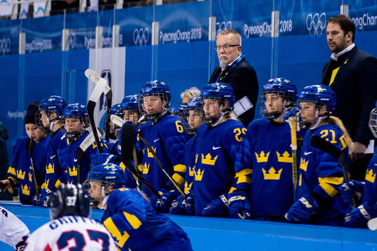 Leif Boork, head coach of Sweden in the Women's Ice Hockey
