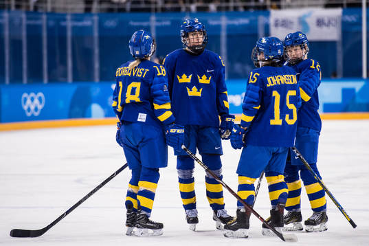 Anna Borgqvist, Hanna Olsson, Lisa Johansson and Maja