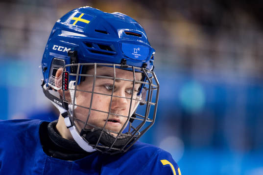 Lisa Johansson of Sweden in the Women's Ice Hockey