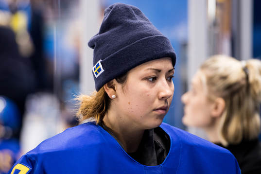 Goaltender Minatsu Murase of Sweden in the Women's Ice