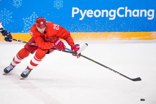 Ilya Kablukov Of Russia (OAR) in the Men's Ice Hockey