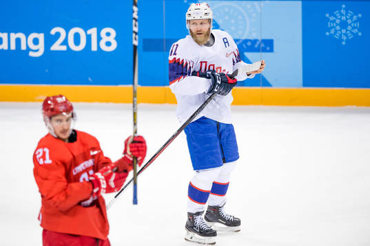 Sergei Kalinin Of Russia (OAR) and Patrick Thoresen of