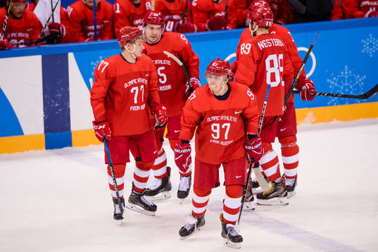 Nikita Gusev Of Russia (OAR)  in the Men's Ice Hockey