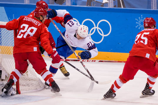 Steffen Thoresen of Norway in the Men's Ice Hockey