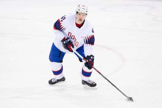 Henrik Ødegaard of Norway in the Men's Ice Hockey