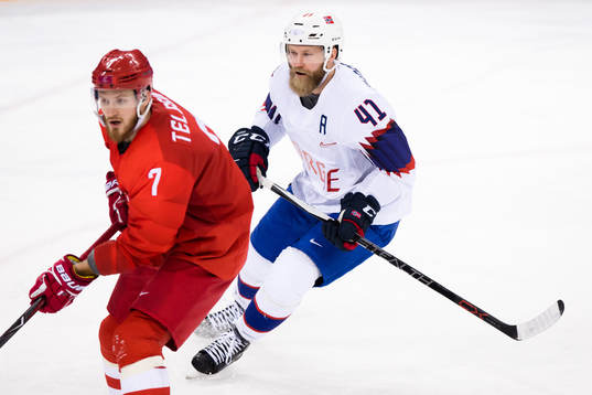 Ivan Telegin Of Russia (OAR) and Patrick Thoresen of Norway
