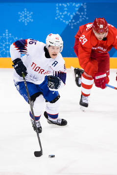 Mathis Olimb of Norway and Ilya Kablukov Of Russia (OAR)