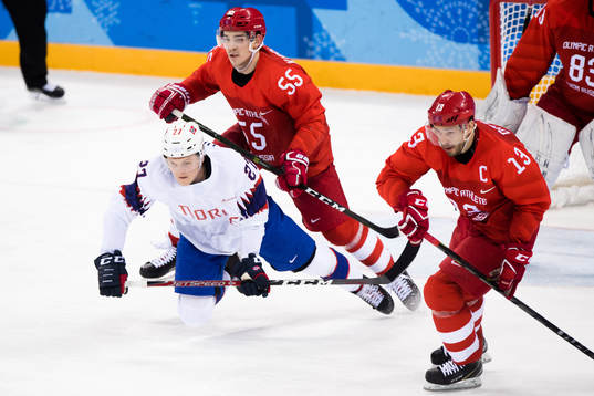 Ludvig Hoff of Norway, Bogdan Kiselevich and Pavel Datsyuk