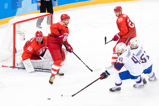 Patrick Thoresen and Henrik Ødegaard of Norway against