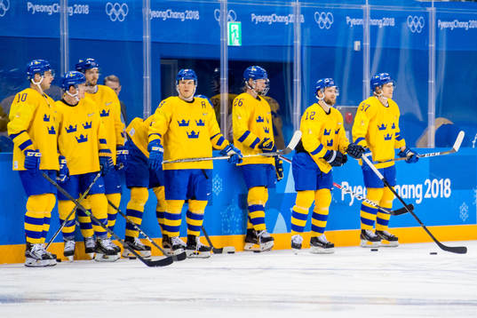 Team Sweden prior the Men's Ice Hockey Quarterfinals game